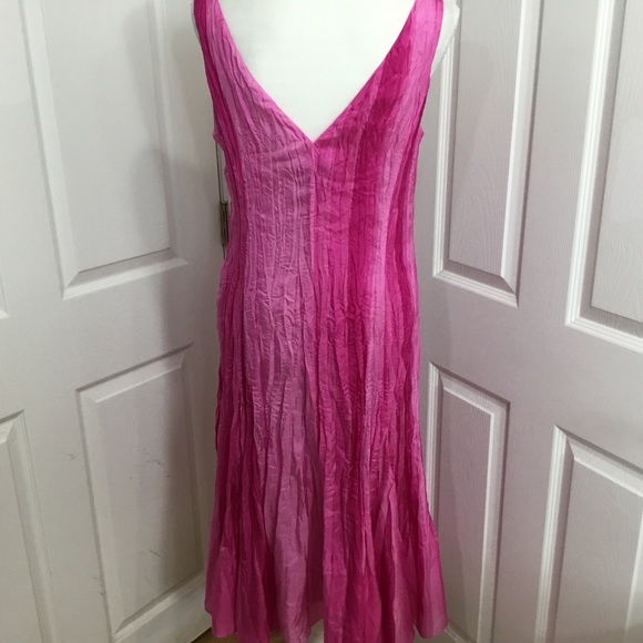 Lauren Ralph Lauren Silk Fuchsia Summer Dress - Picture 9 of 13